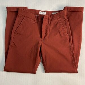 GoodFellow Slim-Skinny Hennepin Chino Pant - Burnt Orange Size: 28/30